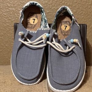 Hey Dude Wendy Fringe Boat Shoe (Women) 7